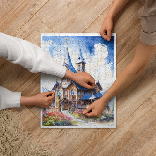 Church Watercolor Jigsaw puzzle